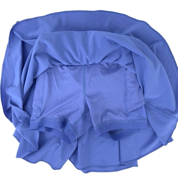 Lululemon Court Rival High-Rise Tennis Skirt Long Wild Indigo Blue Skort Size 0 - Picture 5 of 14